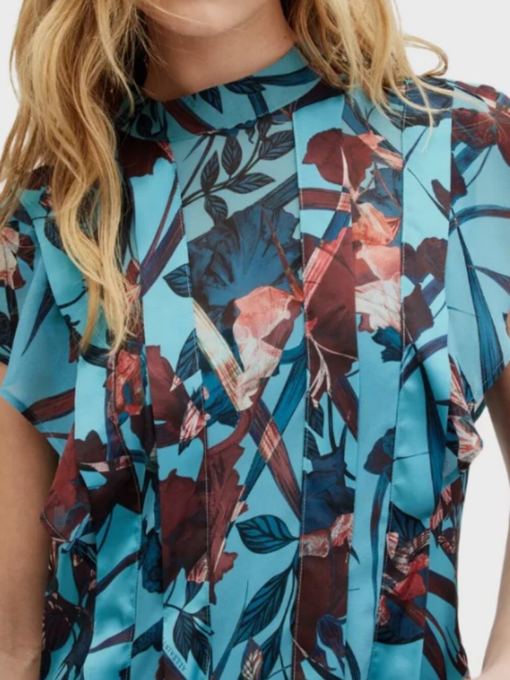 ALLSAINTS Fleur Batu Handkerchief Hem Dress MSRP$329 Timeless Elegance - Picture 11 of 12